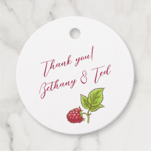 Raspberry Jam Favor Tag Geschenkanhänger