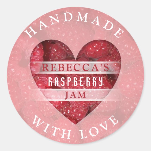 Raspberry Jam Runder Aufkleber (Vorderseite)