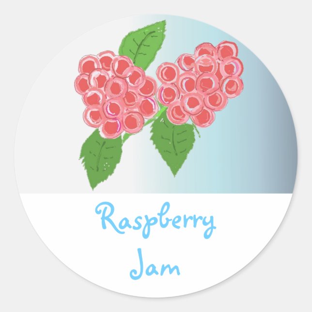Raspberry Jam Runder Aufkleber (Vorderseite)