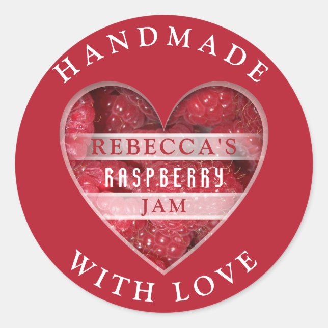 Raspberry Jam Runder Aufkleber (Vorderseite)