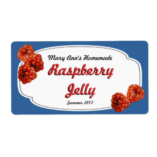 Raspberry Jelly Canning Labels