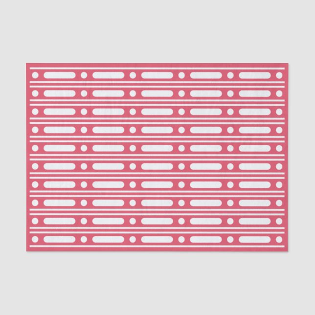 Raspberry-Knochen-Einlegearbeit-Punkte-Rand-Dekora Seidenpapier (Vorderseite)