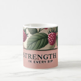 Raspberry Leaf Tee Design AI Art Tasse