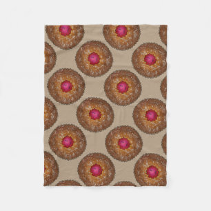 Raspberry Linzer Torte hausgemachte Kekse Bäckerei Fleecedecke