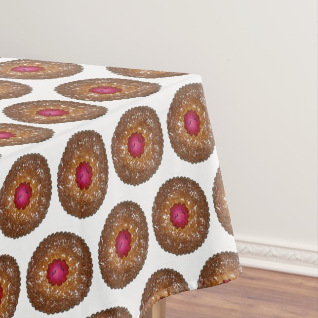 Raspberry Linzer Torte Weihnachtskeks Backen Tischdecke (Beispiel)