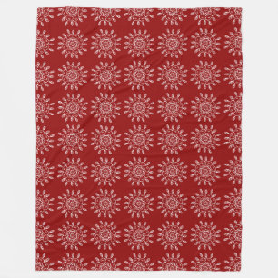 Raspberry Mandala Fleecedecke
