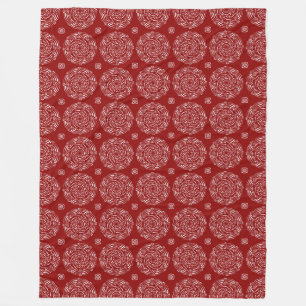 Raspberry Mandala Fleecedecke