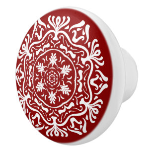 Raspberry Mandala Keramikknauf