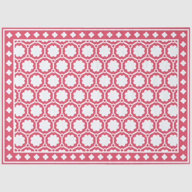 Raspberry Modern Bone Inlay Decoupage Paper Seidenpapier (Vorderseite)