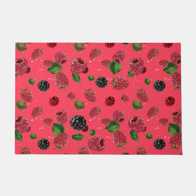 Raspberry Pattern Fußmatte (Vorderseite)