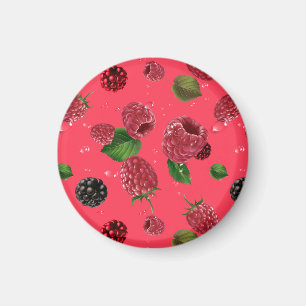 Raspberry Pattern Magnet