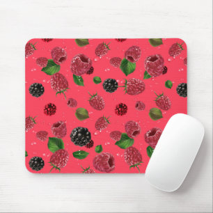 Raspberry Pattern Mousepad