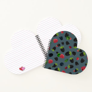 Raspberry Pattern Notizbuch