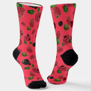 Raspberry Pattern Socken
