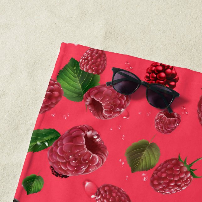 Raspberry Pattern Strandtuch (Beispiel)