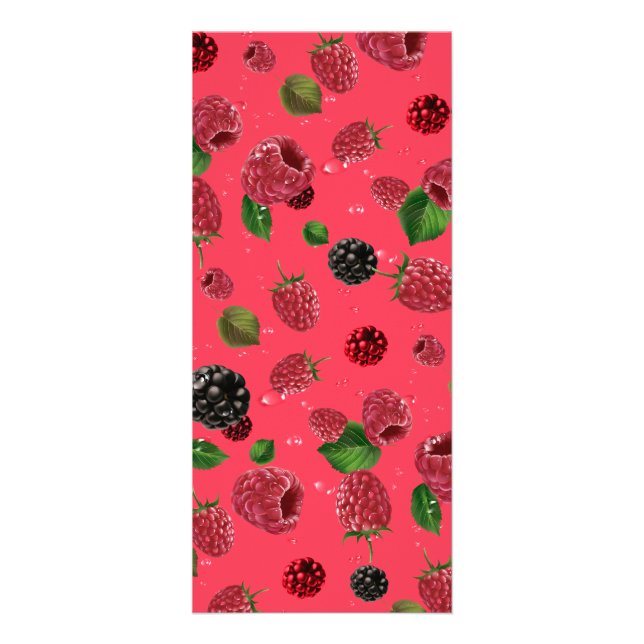 Raspberry Pattern Werbekarte (Vorne)
