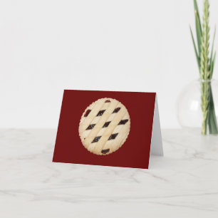 Raspberry Pie/Tart Notecard Karte