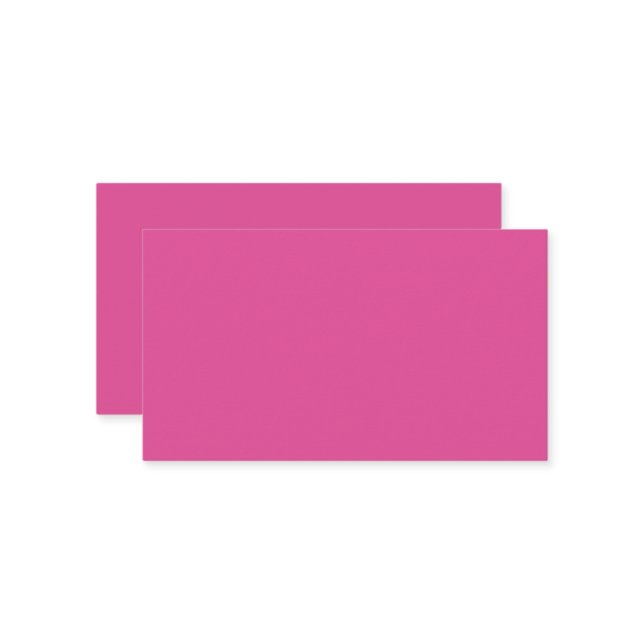 Raspberry Pink Business Card Visitenkarte (Vorderseite/Rückseite Beispiel)