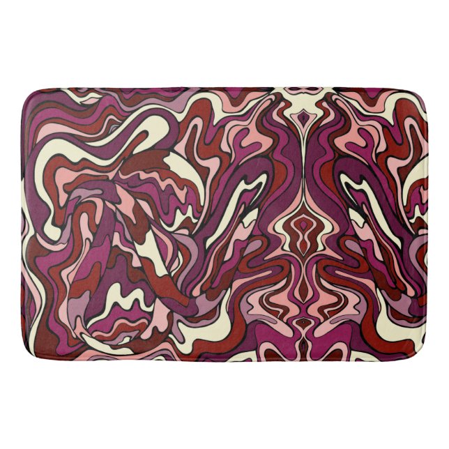 Raspberry Ripple Badematte (Vorderseite)