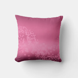 Raspberry Rose Gradient Bokeh Wave Throw Kissen