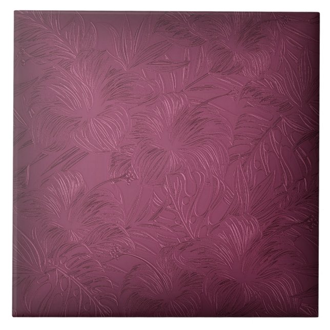 Raspberry Rose Keramik Fliese (Vorderseite)