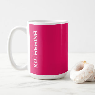 Raspberry Solid Color   Klassisches Personalisiert Kaffeetasse