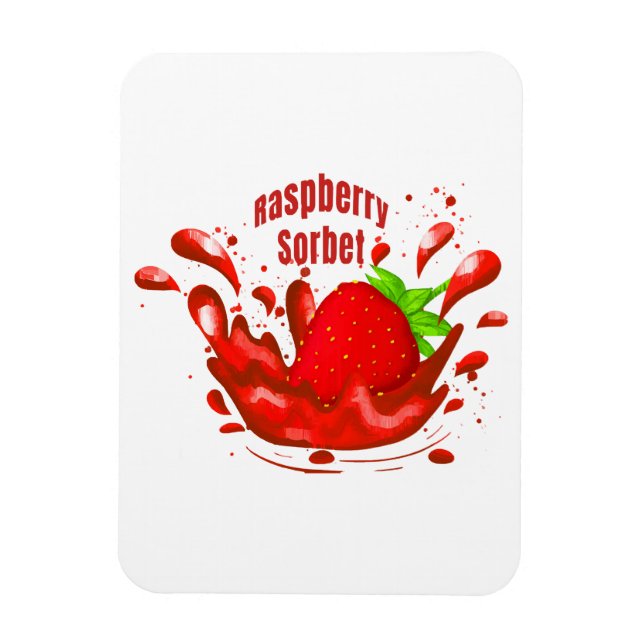 Raspberry Sorbet Magnet (Vertikal)