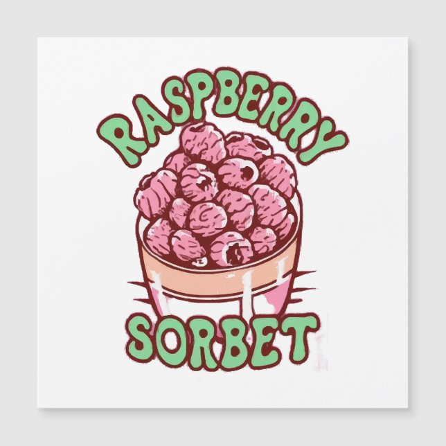 Raspberry Sorbet Magnetkarte (Vorderseite)