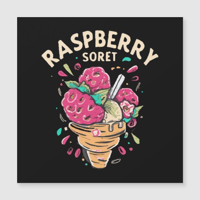 Raspberry Sorbet Magnetkarte (Vorderseite)