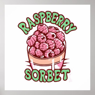 Raspberry Sorbet Poster