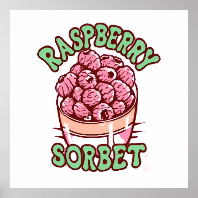 Raspberry Sorbet Poster (Vorne)