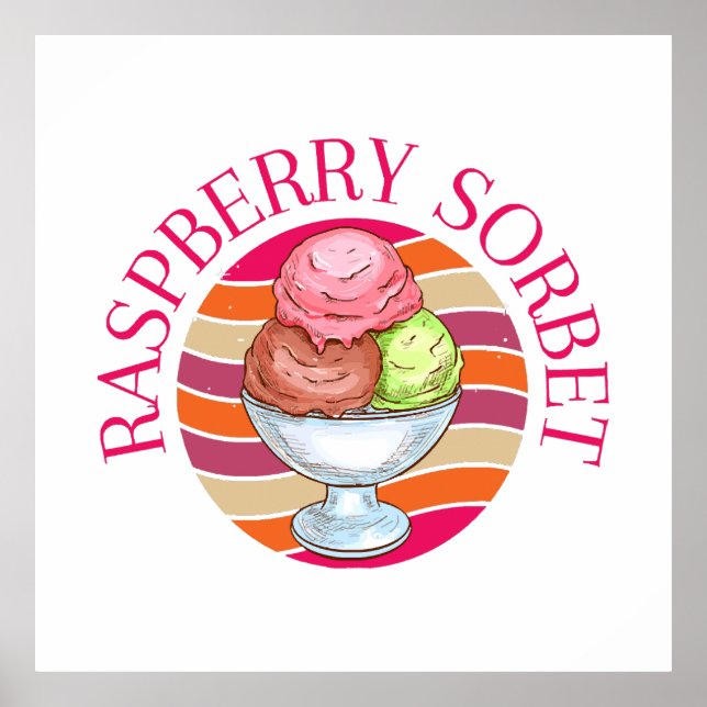 Raspberry Sorbet Poster (Vorne)