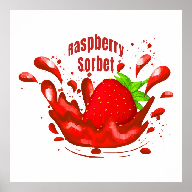Raspberry Sorbet Poster (Vorne)