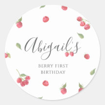 Raspberry Sweet Berry Erste Geburtstagsparty