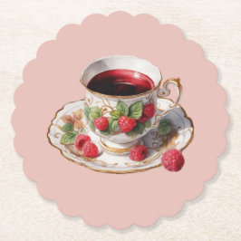 Raspberry Teacup Untersetzer