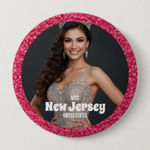 Raspberry Twist   Pageant-Foto-Button-Pin Button