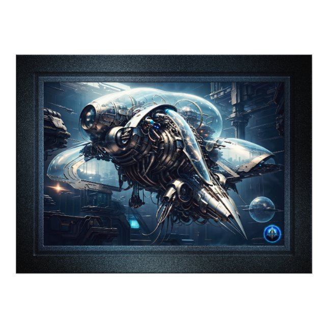 Raspian Dynamorph Drone AI Art von Xzendor7 Fotodruck (Vorne)