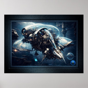 Raspian Dynamorph Drone AI Art von Xzendor7 Poster