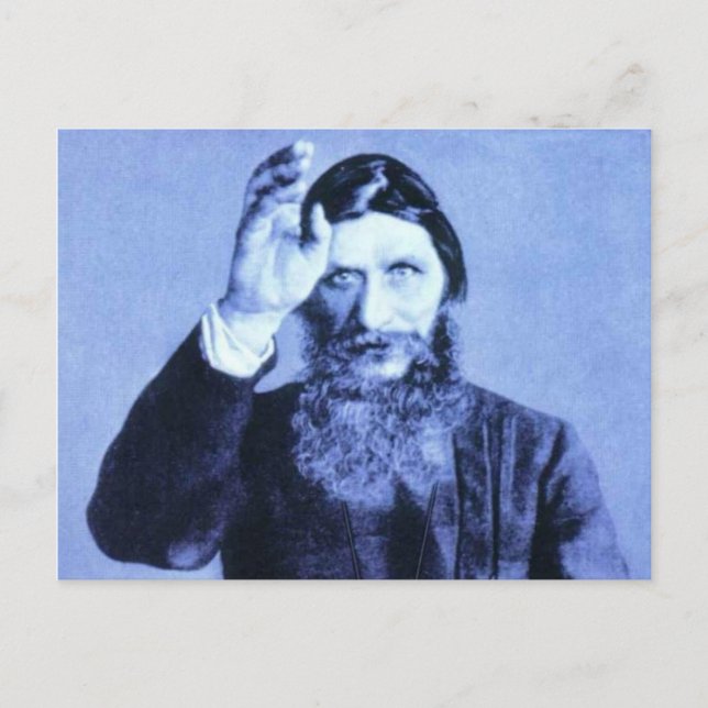 Rasputin Postkarte (Vorderseite)