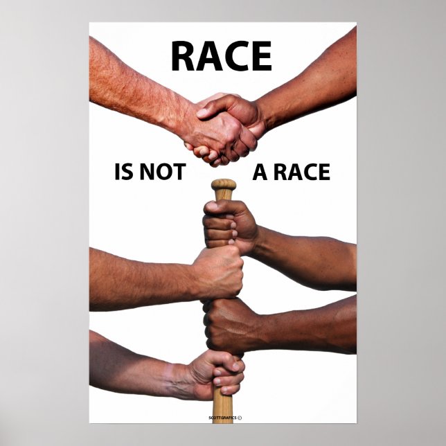 Rasse ist kein Race Poster (Vorne)