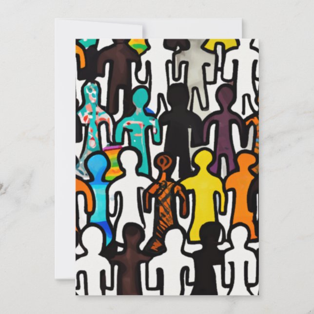 Rassengleichheit Feiertagskarte (Vorderseite)