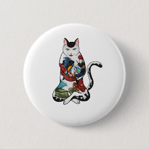 Rassenkatze Button