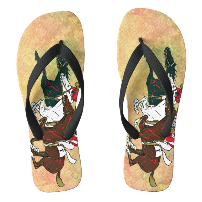 Rassenpferde flackern flip flops (Fußbett)