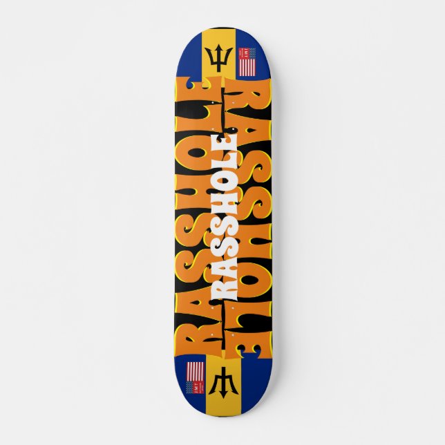 RASSHOLE JMT BARB 7 3/4" Skateboard Deck (Vorne)