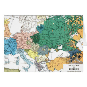 Rassische Karte von Europa
