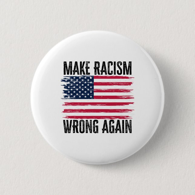 Rassismus wieder falsch 86 45 Präsident Trump Huma Button (Vorderseite)