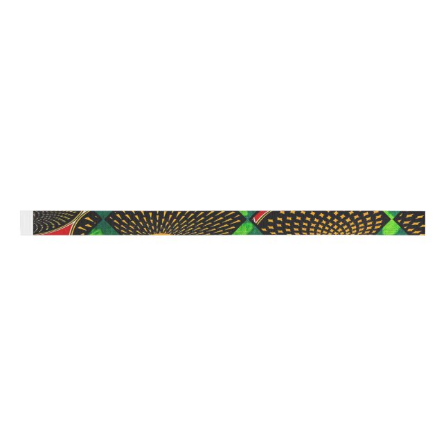 Rasta African Print Ripsband (Vorderseite)