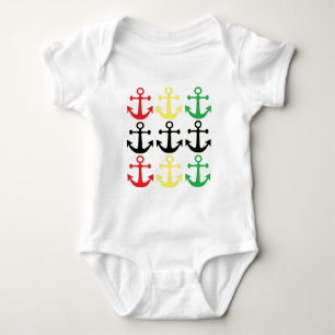 Rasta Anker Baby Strampler