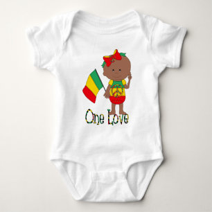 Rasta Baby Afroamerikaner einer Liebe Strampler