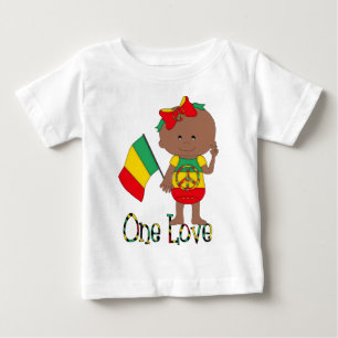 Rasta Baby Afroamerikaner einer Liebe T-shirt